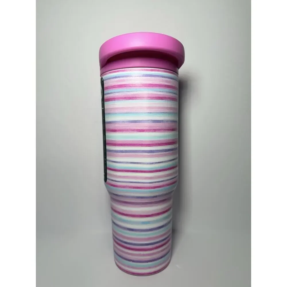Hydrojug X Scheels PINK HORIZON 32oz Sport Traveler Tumbler Blue Purple Stripes